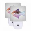 Night Light Set Of 2, A Fish With A Purple And Pink Body. -Nuas Diy Shop 42bafa4a781c0862610330e173fb4c1f98ee287c