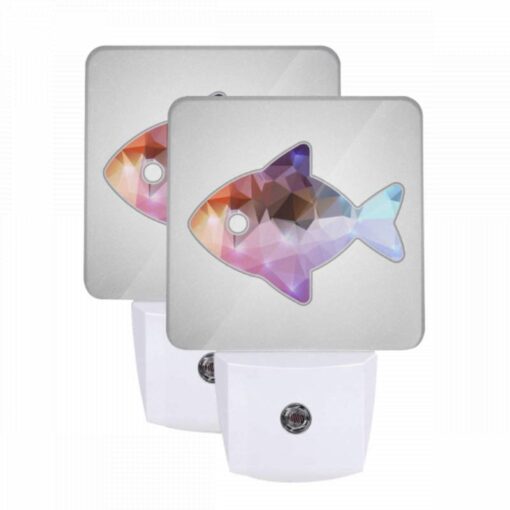 Night Light Set Of 2, A Fish With A Purple And Pink Body. -Nuas Diy Shop 42bafa4a781c0862610330e173fb4c1f98ee287c