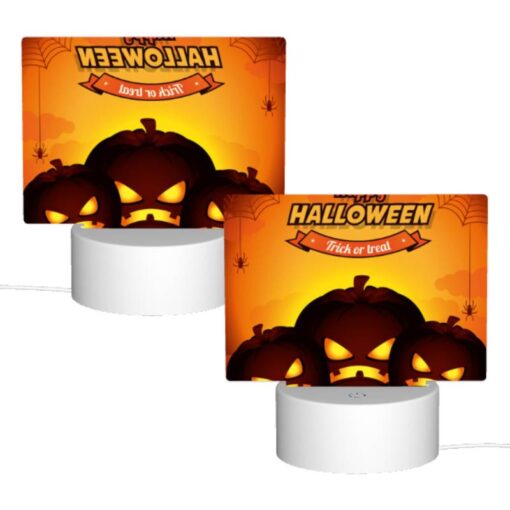 Rectangular Acrylic Night Light, Three Pumpkins With Scary Faces On Them. -Nuas Diy Shop 4309d23e4105e7532cad7f45483fe4cf9cc88254