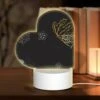 Love Acrylic Night Light, A Collection Of Leaves And Flowers On A Black Background. -Nuas Diy Shop 434af60c2b3034644d0282690fcf2bfad6b986ff