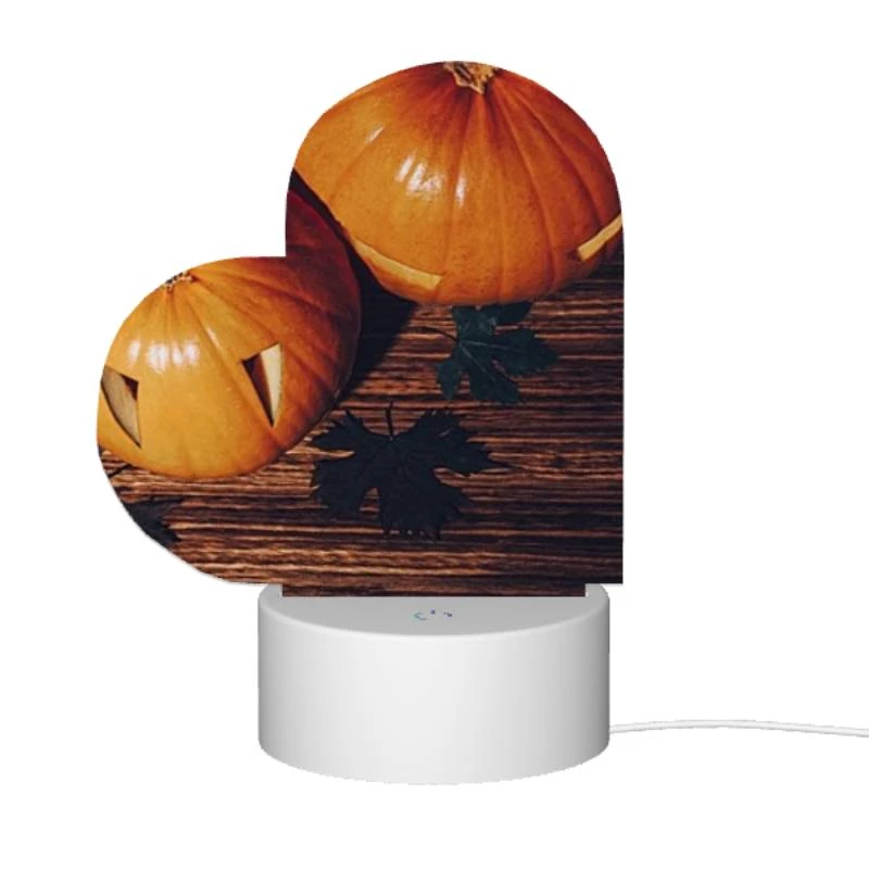 Love Acrylic Night Light, A pumpkin with a face drawn on it sits on a table with other pumpkins. Love Acrylic Night Light, A Pumpkin With A Face Drawn On It Sits On A Table With Other Pumpkins. -Nuas Diy Shop 43a188bd765cf997ca3303f4666bd05574a60bf3