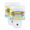 Night Light Set Of 2, A Sign That Says "Summer" On A Beach. -Nuas Diy Shop 4400f8c4f754ef80d079c381b1711a1a94e8c8df