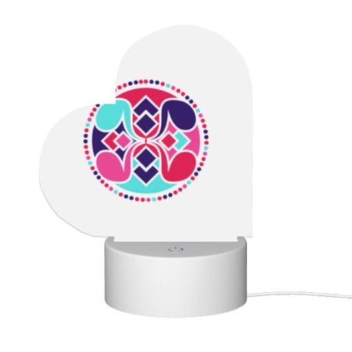 Love Acrylic Night Light, A Colorful Circle With A Pink And Blue Design. -Nuas Diy Shop 44c0db8a42a5140a7481ddbbec90d6f0a720e248