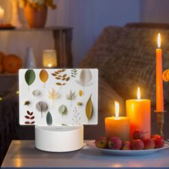 Rectangular Acrylic Night Light, A Collection Of Leaves In Various Colors And Shapes. 8 Rectangular Acrylic Night Light, A Collection Of Leaves In Various Colors And Shapes. -Nuas Diy Shop 452299c11bd75d0b8c877c51957f5b25ccc0be99