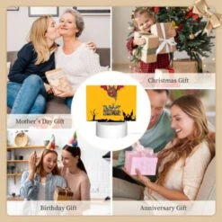 Rectangular Acrylic Night Light, A Halloween Banner With A Bat And A Pumpkin. -Nuas Diy Shop 4536ea7cf003274febb13c523bd3abbe09a8f602