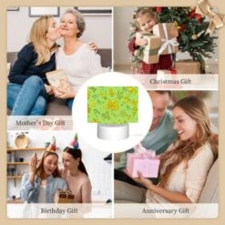 Rectangular Acrylic Night Light, A Green Background With Yellow Flowers And Leaves. 9 Rectangular Acrylic Night Light, A Green Background With Yellow Flowers And Leaves. -Nuas Diy Shop 4559e840ea65627d4f27231238244df72de13435