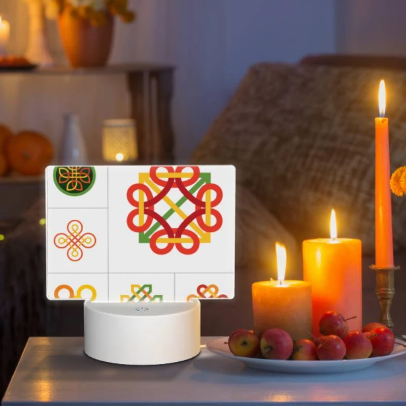 Rectangular Acrylic Night Light, Four different colored geometric shapes. Rectangular Acrylic Night Light, Four Different Colored Geometric Shapes. -Nuas Diy Shop 456c917c6178683d4529b85c28bcff4a54165402