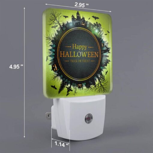 Night Light, A Round Sign With A Halloween Theme. -Nuas Diy Shop 45cbd52aaf4bf24fbdcf23681b116fb86add39ed