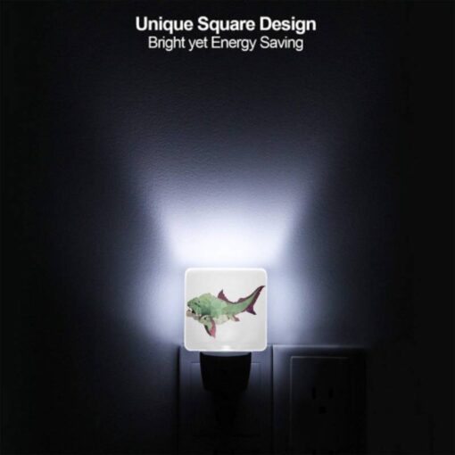Night Light, A Green And Purple Shark With A Red Fin. -Nuas Diy Shop 45e1ebbefd33443c672b114673889e1f96507169