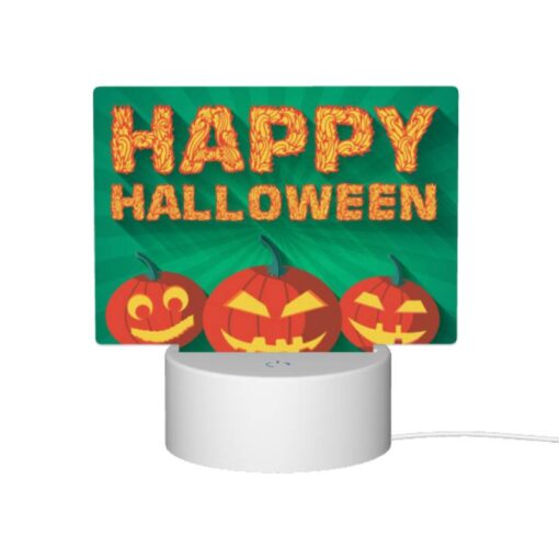 Rectangular Acrylic Night Light, Three Pumpkins With Smiling Faces On Them -Nuas Diy Shop 466f777552eec364ad17025cb77a22b6279269b8