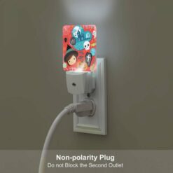 Night Light Set Of 2, A Halloween Themed Image With A Girl And Various Halloween Symbols. -Nuas Diy Shop 4670120b16282f02031d3be27e1060b5a8d5e12f