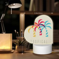 Love Acrylic Night Light, A Colorful Tropical Logo With Palm Trees. -Nuas Diy Shop 46ac19e37e8cf51138855784c514ef4e7ba74e71