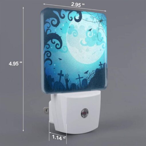 Night Light, A Spooky Scene With A Full Moon And A Bunch Of Bats Flying Around. -Nuas Diy Shop 475faef5609c99921e6436dd830884ffb8023863