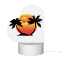 Love Acrylic Night Light, A Sunset With Two Palm Trees And A Sun In The Middle. -Nuas Diy Shop 4761349e4b6876f38934c99c995989f83d818a0a