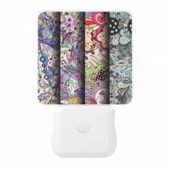 Night Light, Four Colorful Designs Of Flowers Are Displayed In A Row. -Nuas Diy Shop 476f97fa3c920259d844bfda474dd868f325d3ff