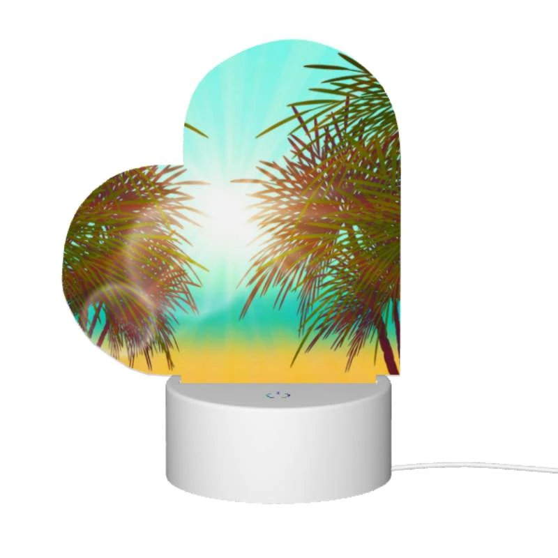 Love Acrylic Night Light, A sunset with two palm trees in the foreground. Love Acrylic Night Light, A Sunset With Two Palm Trees In The Foreground. -Nuas Diy Shop 47793b4f778f7f8f5a5b1fd6270f8676dc4a9360