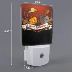 Night Light Set Of 2, A Halloween Sign With A Cat And A Pumpkin On It. -Nuas Diy Shop 47c24aaeade09519b21834aa967a3486c8bd8ad9