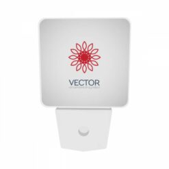 Night Light Set Of 2, A Red And White Flower With A Red Center. -Nuas Diy Shop 481bd75b31f8d0c4e9acfb95038d091bb04ff5a1