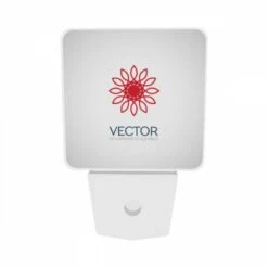 Night Light Set Of 2, A Red And White Flower With A Red Center. -Nuas Diy Shop 481bd75b31f8d0c4e9acfb95038d091bb04ff5a1