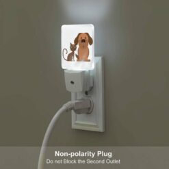 Night Light Set Of 2, A Cat And A Dog Are Sitting Next To Each Other. -Nuas Diy Shop 486d65073100b83d09e4fd24b2327bd23bd382e1