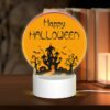 Round Acrylic Night Light, A Purple Background With A Happy Halloween Sign. -Nuas Diy Shop 48ddcee445533db06d8a22b0058ff7ac4b96ec37