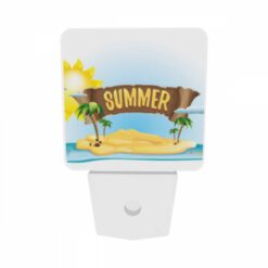 Night Light Set Of 2, A Sign That Says "Summer" On A Beach. -Nuas Diy Shop 494153046128e8bed01a1bbbe39069200debb242