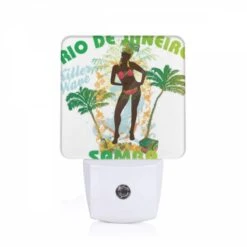 Night Light, A Woman In A Bikini Poses For A Poster Advertising Rio De Janeiro.