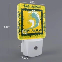 Night Light Set Of 2, A Yellow And Blue Surfboard With A Wave On It. 3 Night Light Set Of 2, A Yellow And Blue Surfboard With A Wave On It. -Nuas Diy Shop 494d5015cd8f00bb3501b3608b0e9e4ee1da6b26