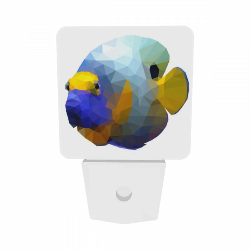 Night Light Set of 2, A blue and yellow fish with a black nose. Night Light Set Of 2, A Blue And Yellow Fish With A Black Nose. -Nuas Diy Shop 4961edbaf5c151a690a9187f79b65b1432a8982d