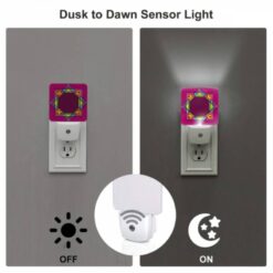 Night Light, A Colorful Geometric Design On A Pink Background. -Nuas Diy Shop 498833d5aa27dd402c68f7f0e3c0d81c4f0dfc1f