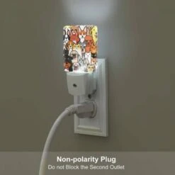 Night Light, A Colorful Cartoon Of Various Cats And Dogs. -Nuas Diy Shop 49c1aa1c79f4ab0b753ba01b98c57d029ff22977
