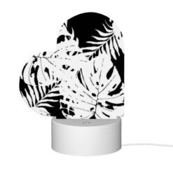 Love Acrylic Night Light, A Black And White Photo Of A Leafy Plant. -Nuas Diy Shop 49d5bfa71688a137dea5b9d35e605db40fe3fb04