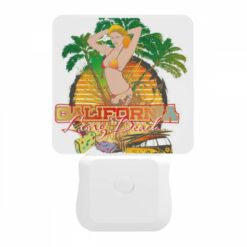 Night Light, A Woman In A Bikini Is On A Poster For California. -Nuas Diy Shop 49f730630e0499deb350770a2796bc231139d4ae
