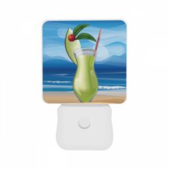 Night Light Set Of 2, A Green Drink With A Red Cherry On Top And A Straw In It. -Nuas Diy Shop 4a2e4c4ffbe8e3d18bae0635be1d0089e907680e