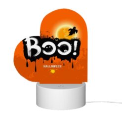 Love Acrylic Night Light, A Halloween Poster With A Spooky Scene And The Word "BOO!" Written On It. -Nuas Diy Shop 4a757acda8722484d0b1d8b0424529be3127ff57