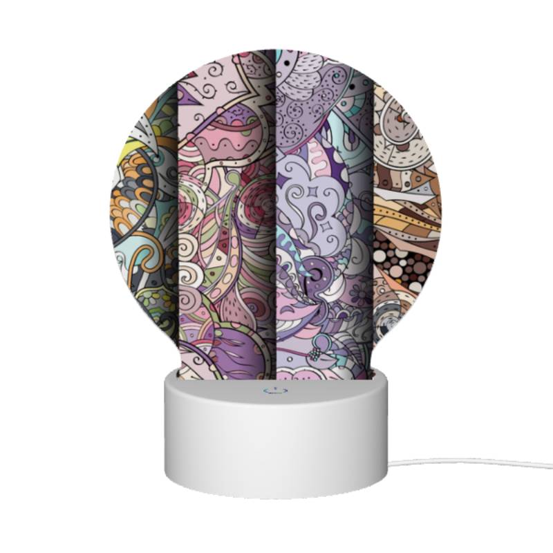 Round Acrylic Night Light, Four different colored paintings of swirls and designs. Round Acrylic Night Light, Four Different Colored Paintings Of Swirls And Designs. -Nuas Diy Shop 4b1f1b7385116da8086d5009b3e63352af977dbf