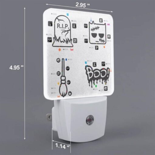 Night Light Set Of 2, Four Different Halloween Themed Stickers Are Shown. -Nuas Diy Shop 4b9cbf1f4bebbcd31ed26f156308c413441ab7b4