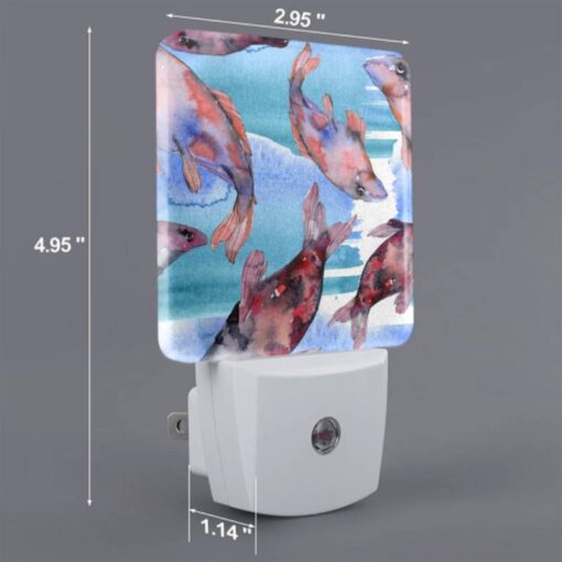 Night Light Set Of 2, A Group Of Fish Swimming In The Water. -Nuas Diy Shop 4bac10de544634878b4e5e2e079768ad98784eb7