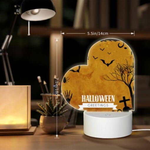 Love Acrylic Night Light, A Halloween Greetings Card With A Spider And Bats On It. -Nuas Diy Shop 4c3f6fe8e3864a299dee4fcebf8395a944e0a999