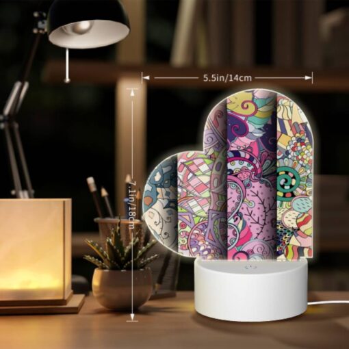 Love Acrylic Night Light, Three Colorful Paintings Are Displayed Side By Side. -Nuas Diy Shop 4c47ada38a1c97b9b8d13ed8ffce4bef3b4d9ffa
