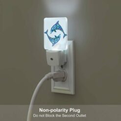 Night Light Set Of 2, Two Dolphins Are Swimming Together In The Ocean. -Nuas Diy Shop 4c9cd3a1ce8462caaf62beddd889f3153d95617d