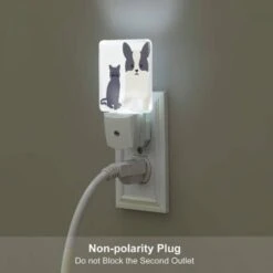 Night Light, A Black Cat And A Black And White Dog Standing Next To Each Other. 5 Night Light, A Black Cat And A Black And White Dog Standing Next To Each Other. -Nuas Diy Shop 4d2e16fe7525ee7a92e3e53cdc21083dcf24373a