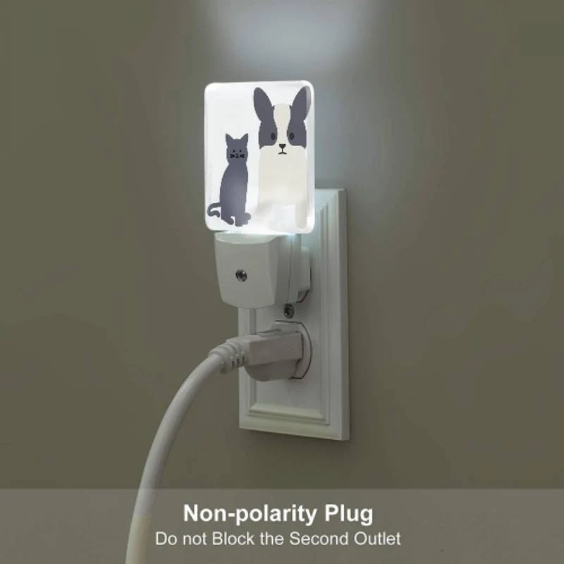 Night Light, A black cat and a black and white dog standing next to each other. Night Light, A Black Cat And A Black And White Dog Standing Next To Each Other. -Nuas Diy Shop 4d2e16fe7525ee7a92e3e53cdc21083dcf24373a