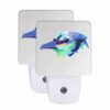 Night Light Set Of 2, A Colorful Bird With A Black Eye. -Nuas Diy Shop 4dc0063a5664aab978ce070a387cc283a175bf7d