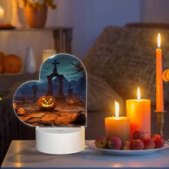 Love Acrylic Night Light, A Cemetery Scene With A Cross And A Moon In The Background. -Nuas Diy Shop 4dd85c6eb2388412b7303a4b28e7e5a1965bc29f