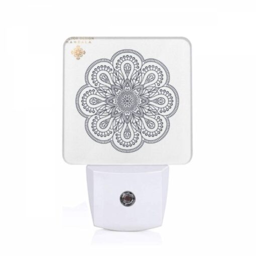 Night Light, A Black And White Design Of A Flower. -Nuas Diy Shop 4e3077f9bc308cefa35e501f804484e874bc5ce9