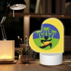 Love Acrylic Night Light, A Man Is Running With A Surfboard In His Hand. -Nuas Diy Shop 4f23d7d9f8a61ce742f0db3c0c5ea83cd3565d57