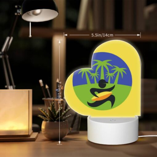Love Acrylic Night Light, A Man Is Running With A Surfboard In His Hand. -Nuas Diy Shop 4f23d7d9f8a61ce742f0db3c0c5ea83cd3565d57