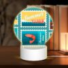 Round Acrylic Night Light, A Collection Of Six Postage Stamps Featuring Beach And Ocean Themes. -Nuas Diy Shop 4f25b5934290ff5ac85dab257d70bacee61b0ce3