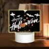 Rectangular Acrylic Night Light, A Black Background With Orange And White Bats And A Pumpkin. -Nuas Diy Shop 4f41e18a631ac435735ec079ea8bc443409b9ee8